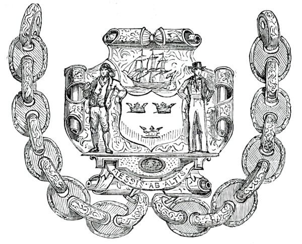Badge and Chain of the Borough of Tynemouth, 1850. Creator: Unknown.