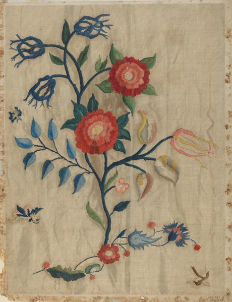 Bed Canopy Detail, c. 1937. Creator: Mildred E Bent.