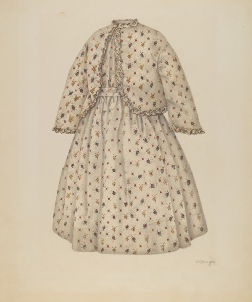 Dress, c. 1941. Creator: Virginia Berge.