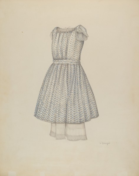 Girl's Dress, c. 1941. Creator: Virginia Berge.