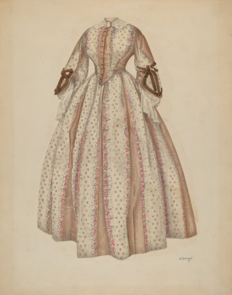 Dress, c. 1940. Creator: Virginia Berge.