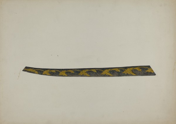 Ship's Trailboard, c. 1939. Creator: Sadie Berman.