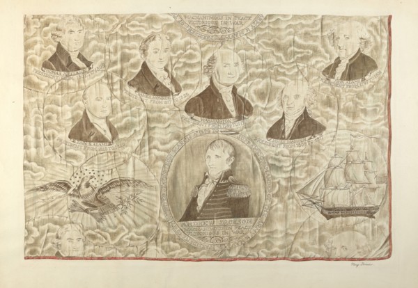 Printed Textile, c. 1938. Creator: Mary Berner.
