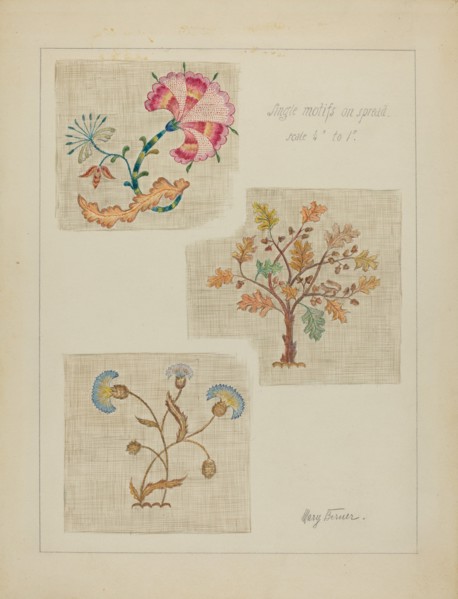 Bedspread, c. 1936. Creator: Mary Berner.
