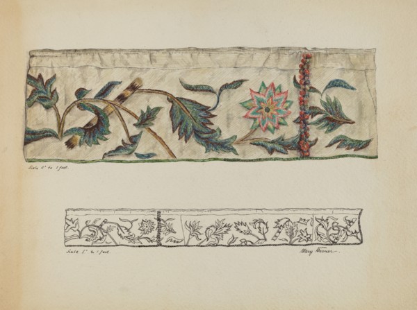 Crewel Embroidery, c. 1936. Creator: Mary Berner.