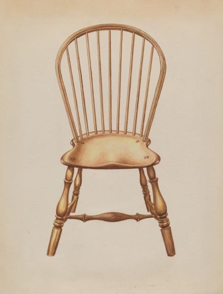 Windsor Chair, c. 1936. Creator: Gerald Bernhardt.