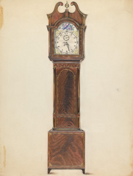 Clock, c. 1935. Creator: Ruth Bialostosky.