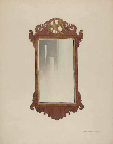 Mirror, c. 1937. Creator: Wellington Blewett.