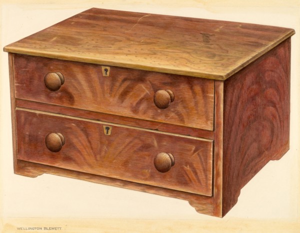 Bishop Hill: Chest, 1939. Creator: Wellington Blewett.