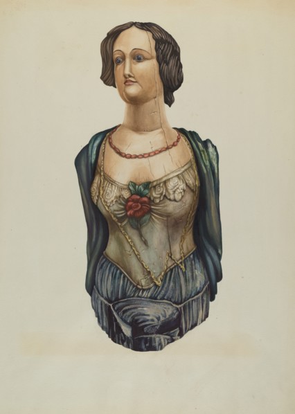 Figurehead: "Emma", c. 1938. Creator: Molly Bodenstein.