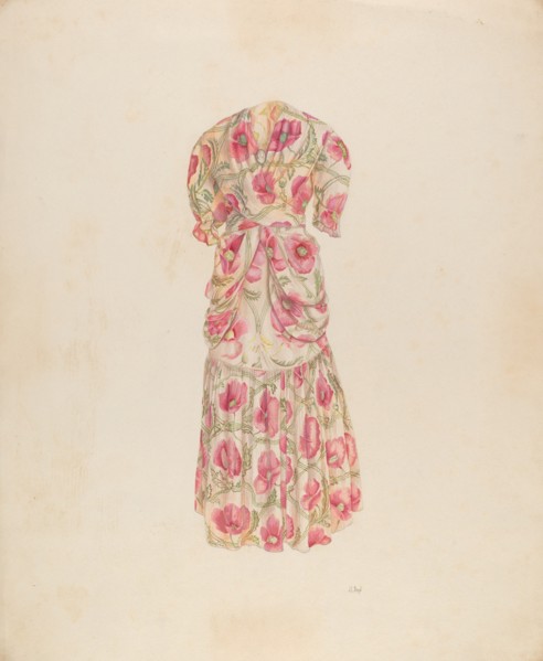 Evening Dress, c. 1937. Creator: Joseph L. Boyd.