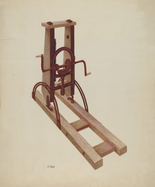 Wheelwright's Drill, 1935/1942. Creator: Joseph L. Boyd.