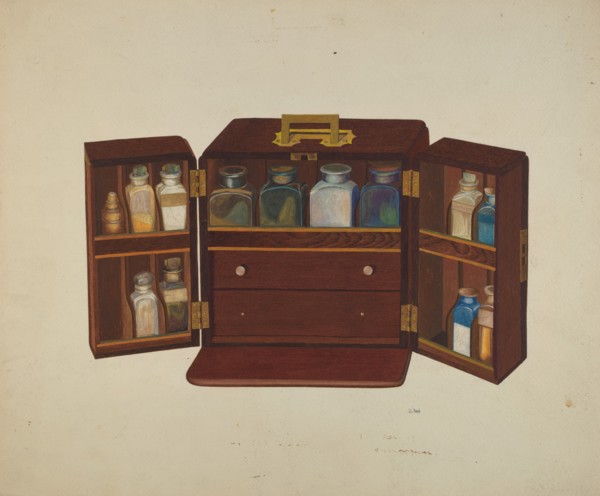 Medicine Chest, c. 1940. Creator: Joseph L. Boyd.