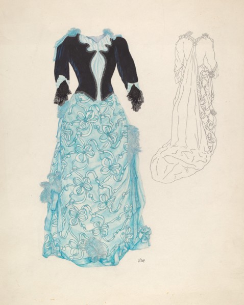 Dress, c. 1937. Creator: Joseph L. Boyd.