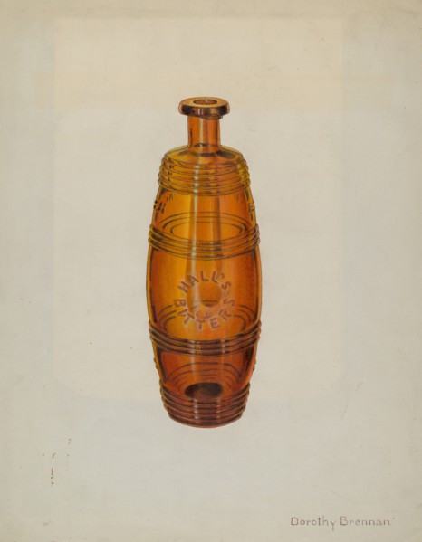 Bottle, c. 1939. Creator: Dorothy Brennan.