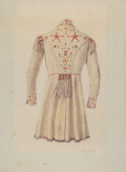 Deer Skin Coat, c. 1938. Creator: Adele Brooks.