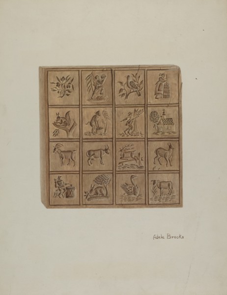 Pa. German Cookie Cutter, c. 1941. Creator: Adele Brooks.