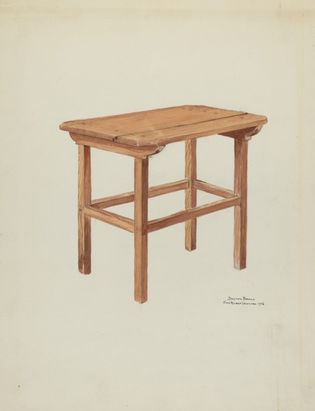 Sanctuary Table, 1936. Creator: Dayton Brown.