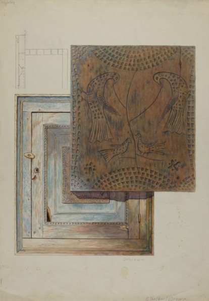 Wall Cabinet, 1935/1942. Creator: Ethelbert Brown.