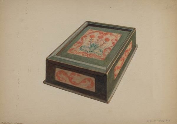 Pa. German Box, 1935/1942. Creator: Ethelbert Brown.