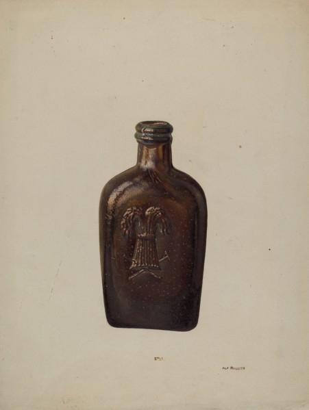 Whiskey Flask, c. 1939. Creator: Alf Bruseth.