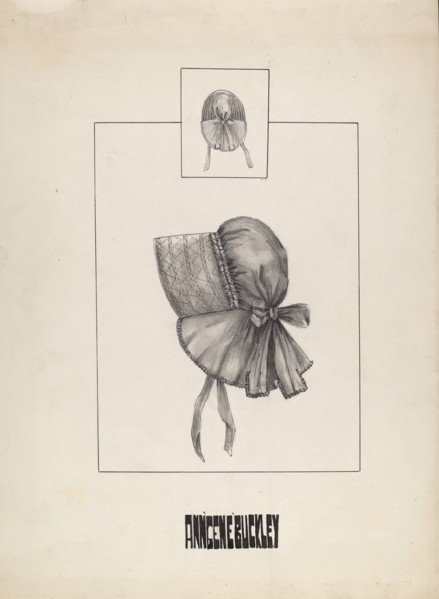 Bonnet, c. 1936. Creator: Ann Gene Buckley.