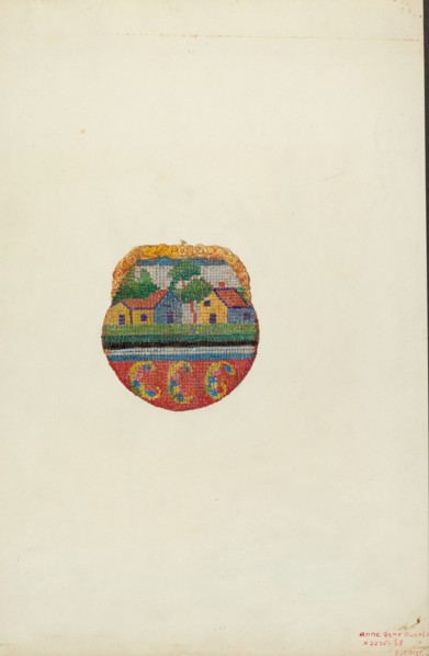 Beaded Purse, c. 1937. Creator: Ann Gene Buckley.