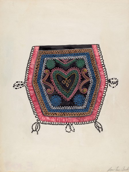 Reticule, c. 1936. Creator: Ann Gene Buckley.