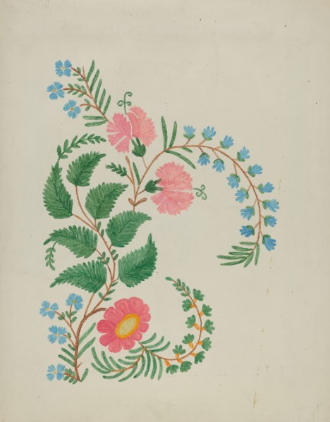 Embroidery, c. 1936. Creator: Ann Gene Buckley.