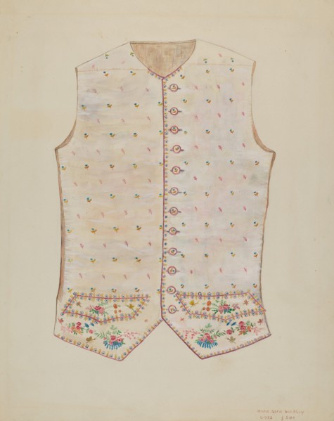 Waistcoat, c. 1937. Creator: Ann Gene Buckley.