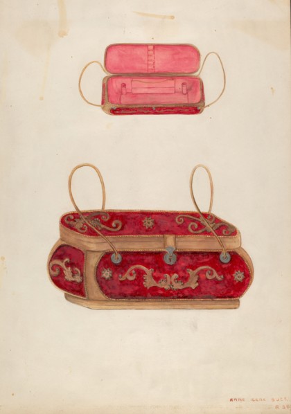 Reticule, c. 1937. Creator: Ann Gene Buckley.