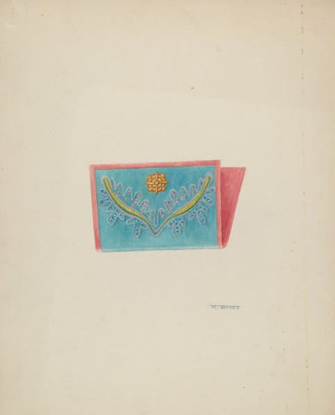 Needle Case, c. 1937. Creator: Ruth Buker.