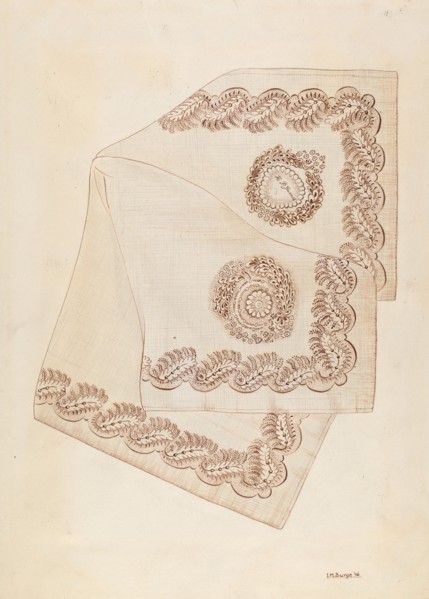 Neckerchief, 1937. Creator: Irene M. Burge.