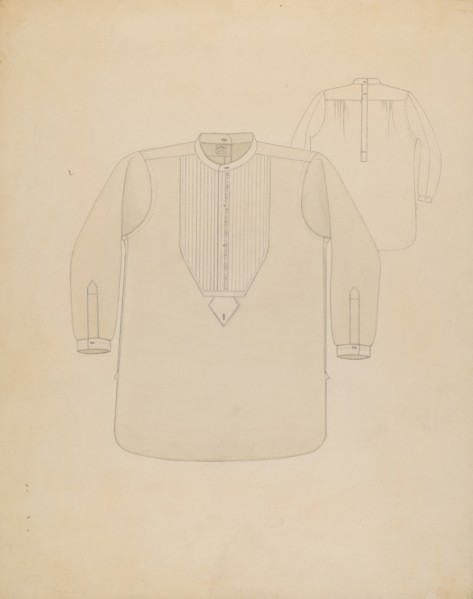 Shirt, c. 1937. Creator: Irene M. Burge.