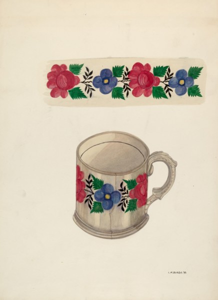 Shaving Mug, 1936. Creator: Irene M. Burge.