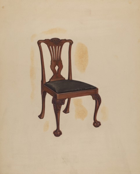 Side Chair, c. 1937. Creator: Ernest Busenbark.