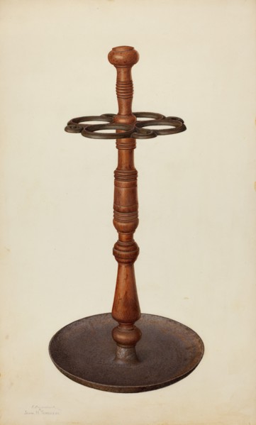 Umbrella Stand, c. 1940. Creators: Ernest Busenbark, John H. Tercuzzi.