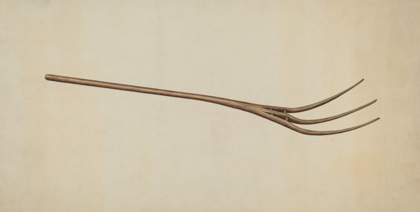Pitch Fork, c. 1937. Creator: Earl Butlin.