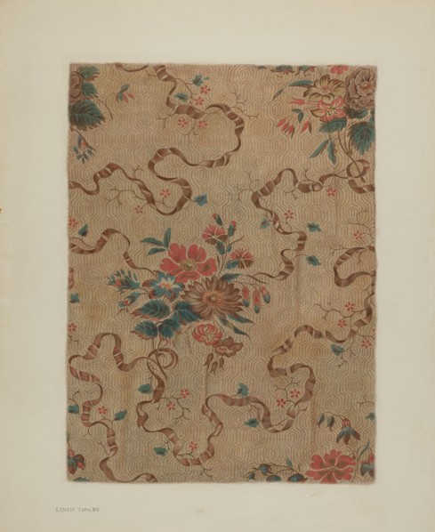 Printed Cotton, c. 1940. Creator: Ernest Capaldo.