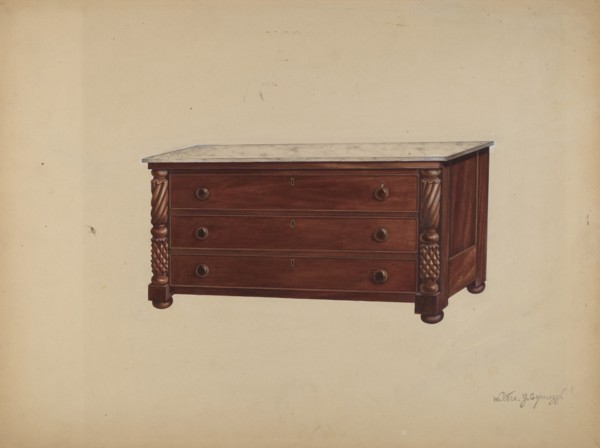 Chest of Drawers, 1935/1942. Creator: Walter G. Capuozzo.