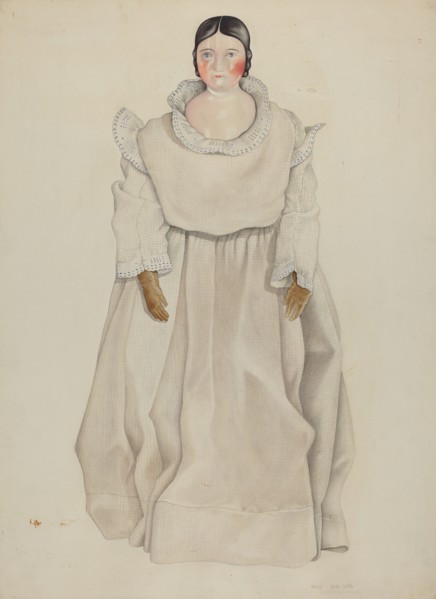 China Headed Doll, 1935/1942. Creator: William Paul Childers.
