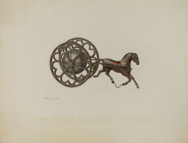 Toy Bell Cart, c. 1941. Creator: Stanley Chin.