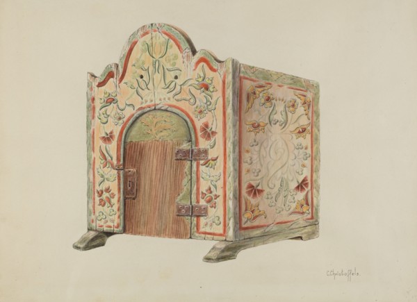 Tabernacle (Ecclesiastical Furniture), c. 1938. Creator: Cornelius Christoffels.
