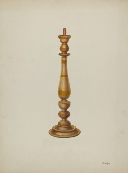 Candlestick, 1940. Creator: Cornelius Christoffels.