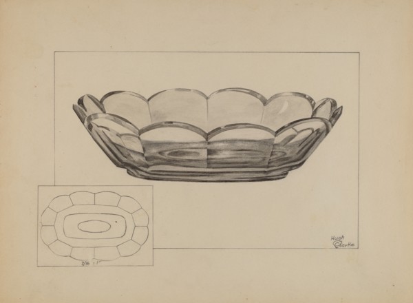 Fruit Dish, c. 1937. Creator: Hugh Clarke.