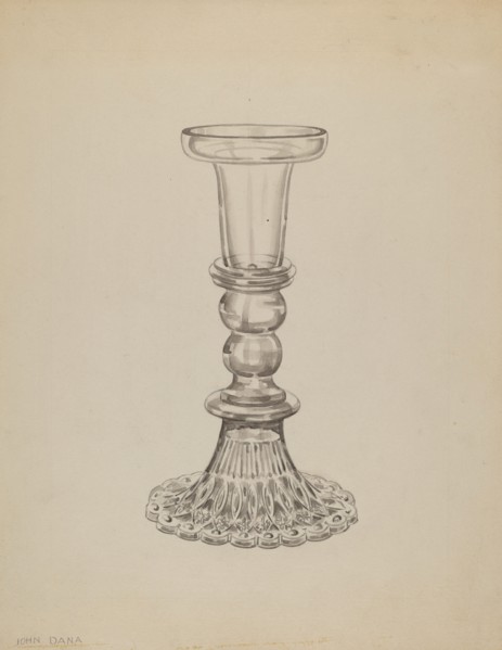 Candlestick, c. 1936. Creator: John Dana.