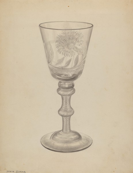 Goblet, 1935/1942. Creator: John Dana.