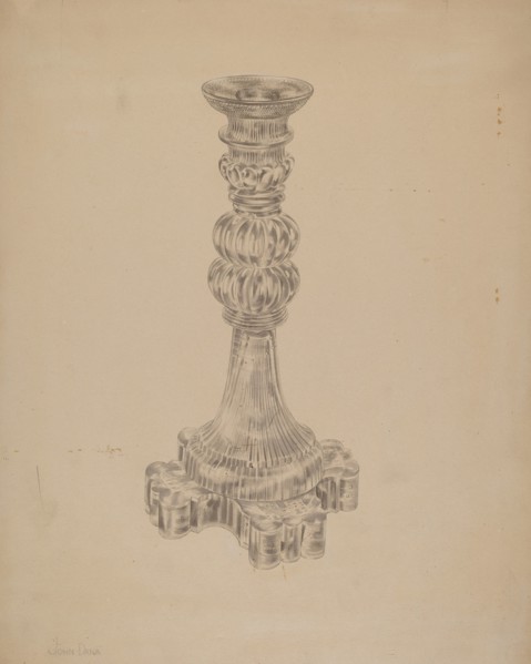 Candlestick, c. 1938. Creator: John Dana.