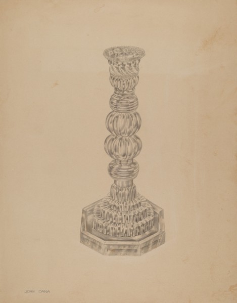 Candlestick, c. 1938. Creator: John Dana.