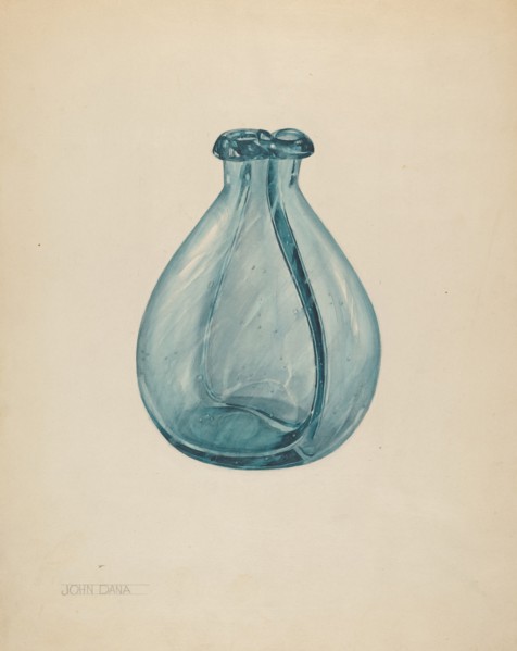 Gemel Bottle, c. 1937. Creator: John Dana.